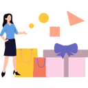 پیش‌نمایش فایل girl-showing-shopping-bag-9024488 از پک طراحی