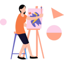 پیش‌نمایش فایل the-girl-is-painting-on-the-board-9024497 از پک طراحی