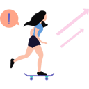 پیش‌نمایش فایل the-girl-is-skating-9024502 از پک طراحی