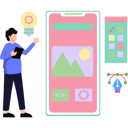 پیش‌نمایش فایل the-boy-has-an-idea-for-a-mobile-design-9024457 از پک طراحی و توسعه
