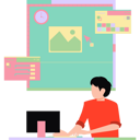 پیش‌نمایش فایل the-boy-is-working-on-his-monitor-9024480 از پک طراحی و توسعه