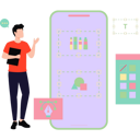 پیش‌نمایش فایل the-boy-is-working-on-mobile-designing-9024474 از پک طراحی و توسعه