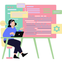 پیش‌نمایش فایل the-girl-is-doing-software-programming-9024479 از پک طراحی و توسعه