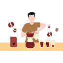 پیش‌نمایش فایل man-making-coffee-in-mixer-8953430 از پک فرهنگ قهوه