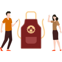 پیش‌نمایش فایل young-boy-and-girl-look-at-cafe-apron-8953442 از پک فرهنگ قهوه