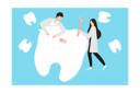 پیش‌نمایش فایل boy-and-girl-fixing-teeth-9012038 از پک دندانپزشکی