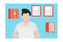 پیش‌نمایش فایل boy-checking-up-online-9012074 از پک دندانپزشکی