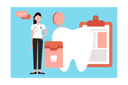 پیش‌نمایش فایل female-doctor-has-dental-report-9012007 از پک دندانپزشکی