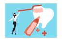 پیش‌نمایش فایل girl-brushing-her-teeth-9012016 از پک دندانپزشکی