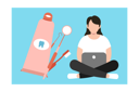 پیش‌نمایش فایل girl-having-online-dentist-appointment-9012044 از پک دندانپزشکی