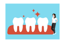 پیش‌نمایش فایل girl-looking-at-clean-teeth-9012064 از پک دندانپزشکی