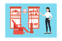 پیش‌نمایش فایل girl-standing-in-clinic-9012047 از پک دندانپزشکی