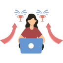 پیش‌نمایش فایل girl-working-for-success-9110270 از پک مشارکت برای دستیابی به بیشتر