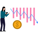 پیش‌نمایش فایل girl-is-looking-at-the-falling-dollar-graph-9043267 از پک چابک (اجایل)