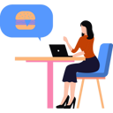پیش‌نمایش فایل girl-is-ordering-food-online-9043354 از پک چابک (اجایل)