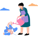 پیش‌نمایش فایل girl-is-watering-the-plant-9043317 از پک چابک (اجایل)