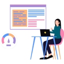 پیش‌نمایش فایل girl-is-working-on-the-laptop-9043363 از پک چابک (اجایل)