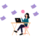 پیش‌نمایش فایل girl-is-working-on-the-laptop-9043371 از پک چابک (اجایل)