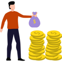 پیش‌نمایش فایل man-has-dollar-coins-9037476 از پک چابک (اجایل)
