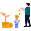 پیش‌نمایش فایل man-is-growing-money-plants-9043334 از پک چابک (اجایل)