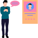 پیش‌نمایش فایل man-is-talking-to-the-star-user-9043323 از پک چابک (اجایل)