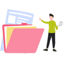 پیش‌نمایش فایل boy-working-on-file-folder-on-laptop-9117194 از پک مدیریت فایل