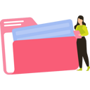 پیش‌نمایش فایل female-standing-next-to-file-folder-9117219 از پک مدیریت فایل