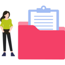 پیش‌نمایش فایل girl-looking-at-file-folder-9117197 از پک مدیریت فایل