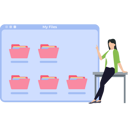 پیش‌نمایش فایل girl-looking-at-my-files-folder-9117229 از پک مدیریت فایل