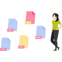 پیش‌نمایش فایل girl-separating-files-9117225 از پک مدیریت فایل