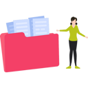 پیش‌نمایش فایل girl-standing-next-to-file-folder-9117196 از پک مدیریت فایل