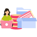 پیش‌نمایش فایل girl-working-on-file-management-9117228 از پک مدیریت فایل
