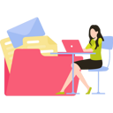 پیش‌نمایش فایل girl-working-on-file-management-at-table-9117237 از پک مدیریت فایل