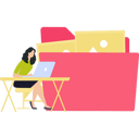 پیش‌نمایش فایل woman-managing-folder-9117239 از پک مدیریت فایل