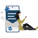 پیش‌نمایش فایل girl-receiving-email-notification-9110183 از پک ارسال ایمیل