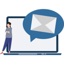 پیش‌نمایش فایل the-girl-has-a-mail-alert-9110178 از پک ارسال ایمیل
