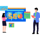پیش‌نمایش فایل the-girl-is-working-on-seo-9117184 از پک سئو