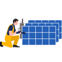 پیش‌نمایش فایل boy-arranging-solar-panel-sheets-9146602 از پک پنل‌های خورشیدی