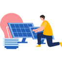 پیش‌نمایش فایل boy-is-connecting-the-light-to-the-solar-panel-9146605 از پک پنل‌های خورشیدی