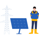 پیش‌نمایش فایل boy-looking-at-solar-design-9146608 از پک پنل‌های خورشیدی