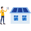 پیش‌نمایش فایل boy-running-house-on-solar-panel-9146607 از پک پنل‌های خورشیدی