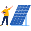 پیش‌نمایش فایل boy-showing-solar-plate-9146596 از پک پنل‌های خورشیدی