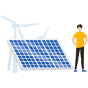 پیش‌نمایش فایل boy-stands-by-solar-9146595 از پک پنل‌های خورشیدی
