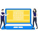 پیش‌نمایش فایل boy-and-girl-using-internet-on-laptop-9127825 از پک فناوری اینترنت