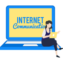 پیش‌نمایش فایل girl-doing-internet-communication-9127849 از پک فناوری اینترنت