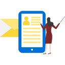 پیش‌نمایش فایل girl-reading-online-mail-9127834 از پک فناوری اینترنت
