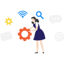 پیش‌نمایش فایل girl-setting-up-internet-9127829 از پک فناوری اینترنت