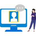 پیش‌نمایش فایل girl-talking-on-mobile-9127860 از پک فناوری اینترنت