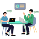 پیش‌نمایش فایل boy-and-girl-talking-while-working-9154396 از پک کار تیمی