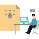 پیش‌نمایش فایل boy-making-bezier-on-laptop-9154410 از پک کار تیمی